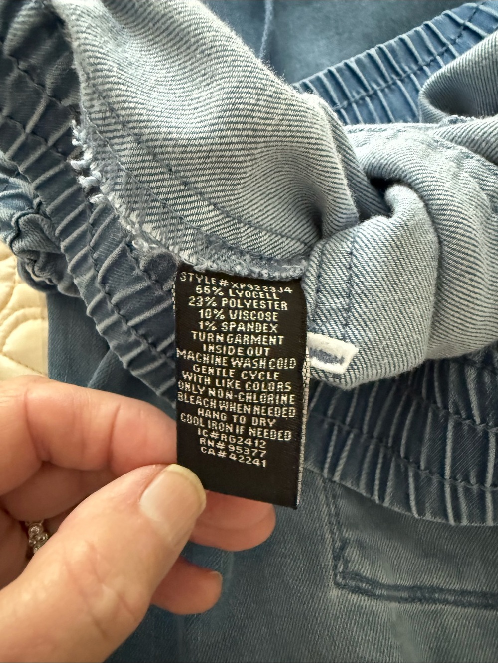 Sanctuary Women’s Blue Cargo Jogger Jeans - Casual Utility Pants - Picture 7 of 7